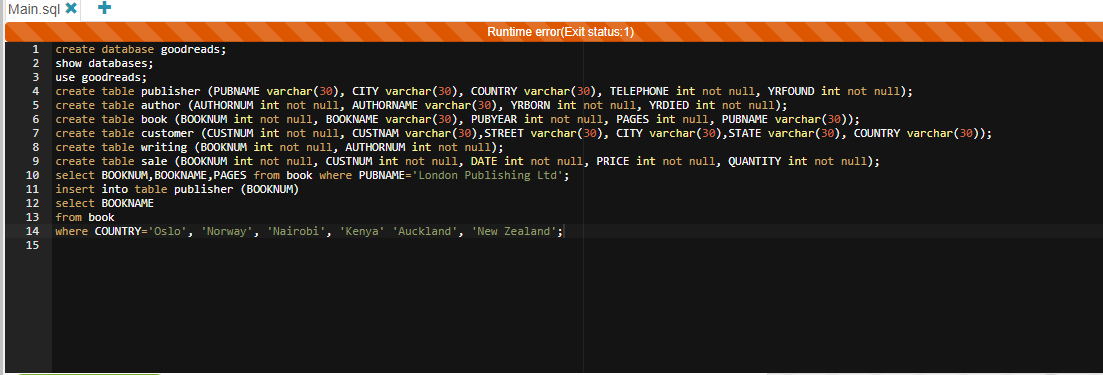 Solved Already did the ER Diagram and number 1. This is my | Chegg.com