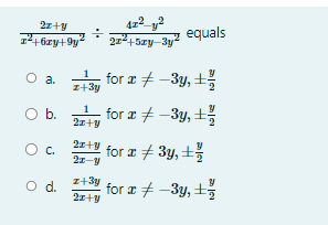 2x 2 y 2 9 6x 2xy