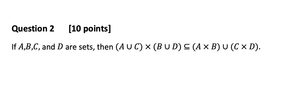 Solved Prove or disprove the following statements. Make sure | Chegg.com