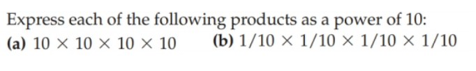 Solved Express each of the following products as a power of | Chegg.com