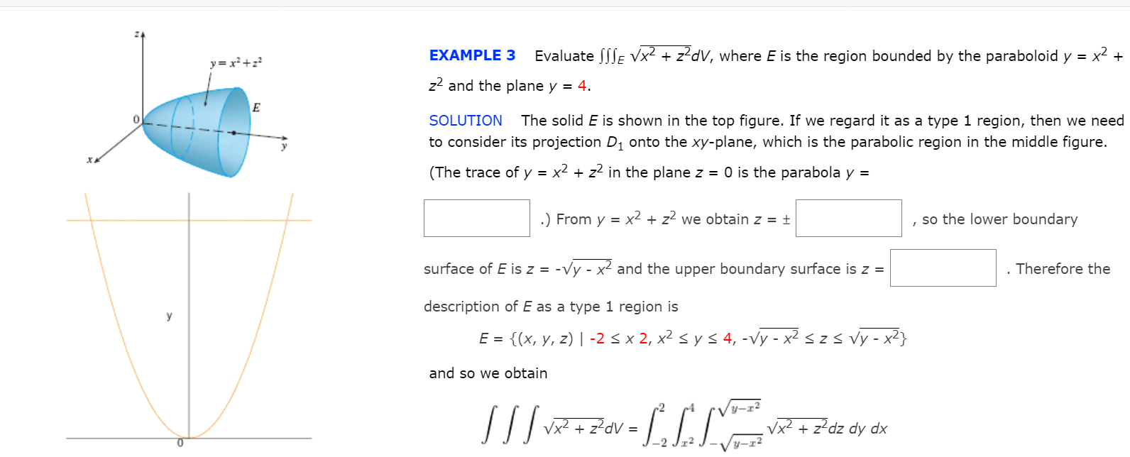 solved-evaluate-e-x2-z2dv-where-e-is-the-region-chegg