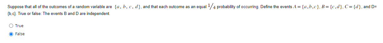 Solved Suppose that all of the outcomes of a random variable | Chegg.com