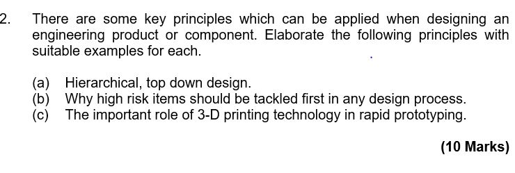 Solved 2. There are some key principles which can be applied | Chegg.com