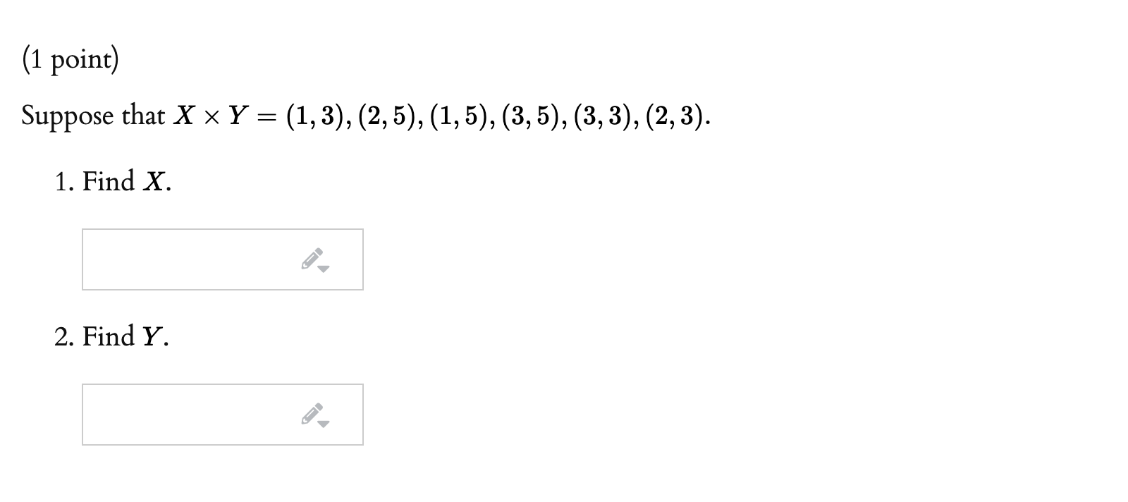 solved-1-point-suppose-that-x-x-y-1-3-2-5-1-5-chegg