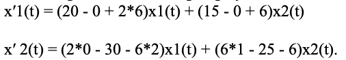 system of differential equations matrix calculator