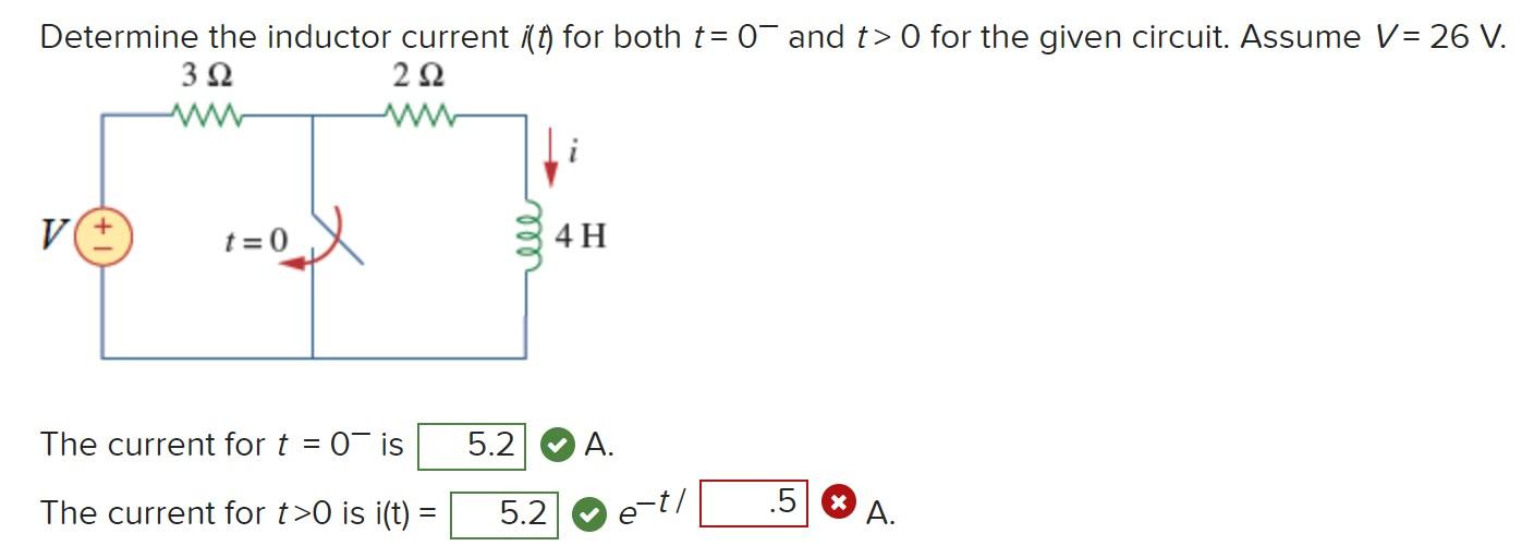 Solved Calculate the capacitor voltage for t= 0 (zero