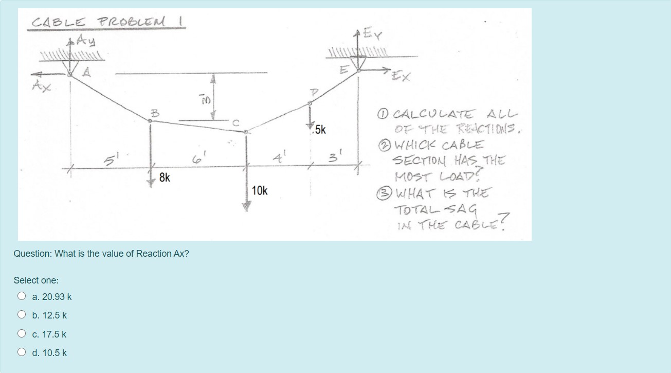 Solved CABLE PROBLEM I pity VA 3! 3 5k 51 0 CALCULATE ALL OF | Chegg.com