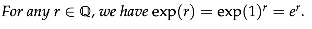 Solved For any \\( r \\in \\mathbb{Q} \\), we have \\( \\exp | Chegg.com