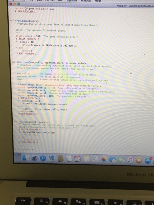 IDLE File Edit Format Run Options Window Help | Chegg.com