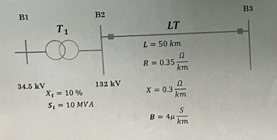 Solved Determine the model in per unit of the following | Chegg.com