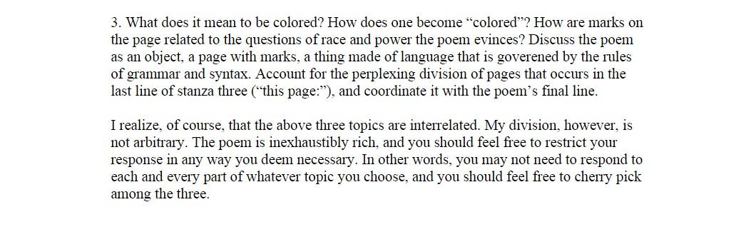 theme for english b questions