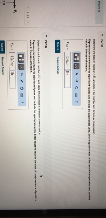 Solved Suppose that P1 500 lb and P2 400 lb. (Figure 1) | Chegg.com