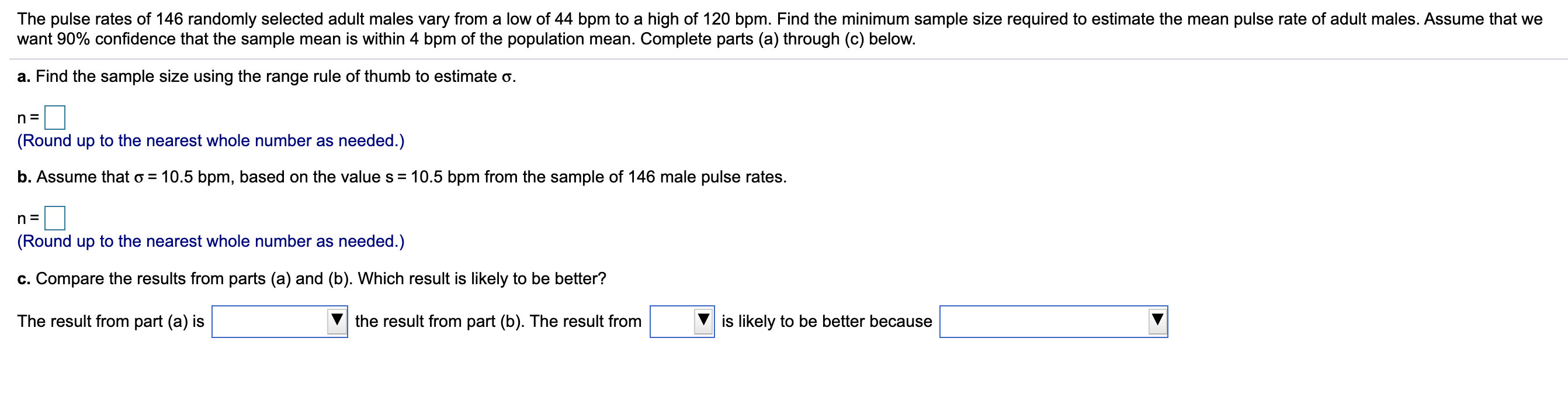 Solved The Pulse Rates Of 146 Randomly Selected Adult Males | Chegg.com