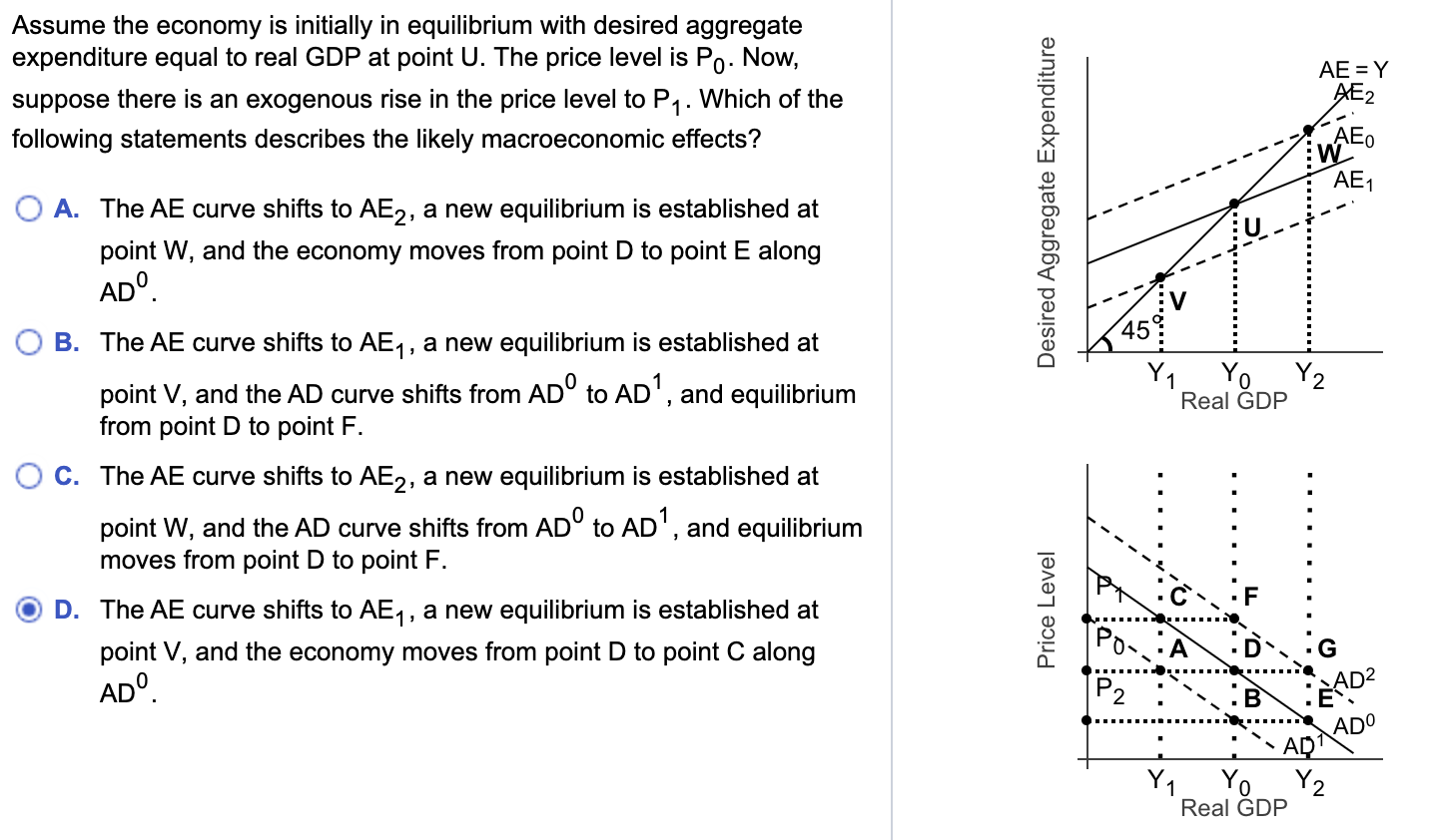 Solved Assume the economy is initially in equilibrium with | Chegg.com
