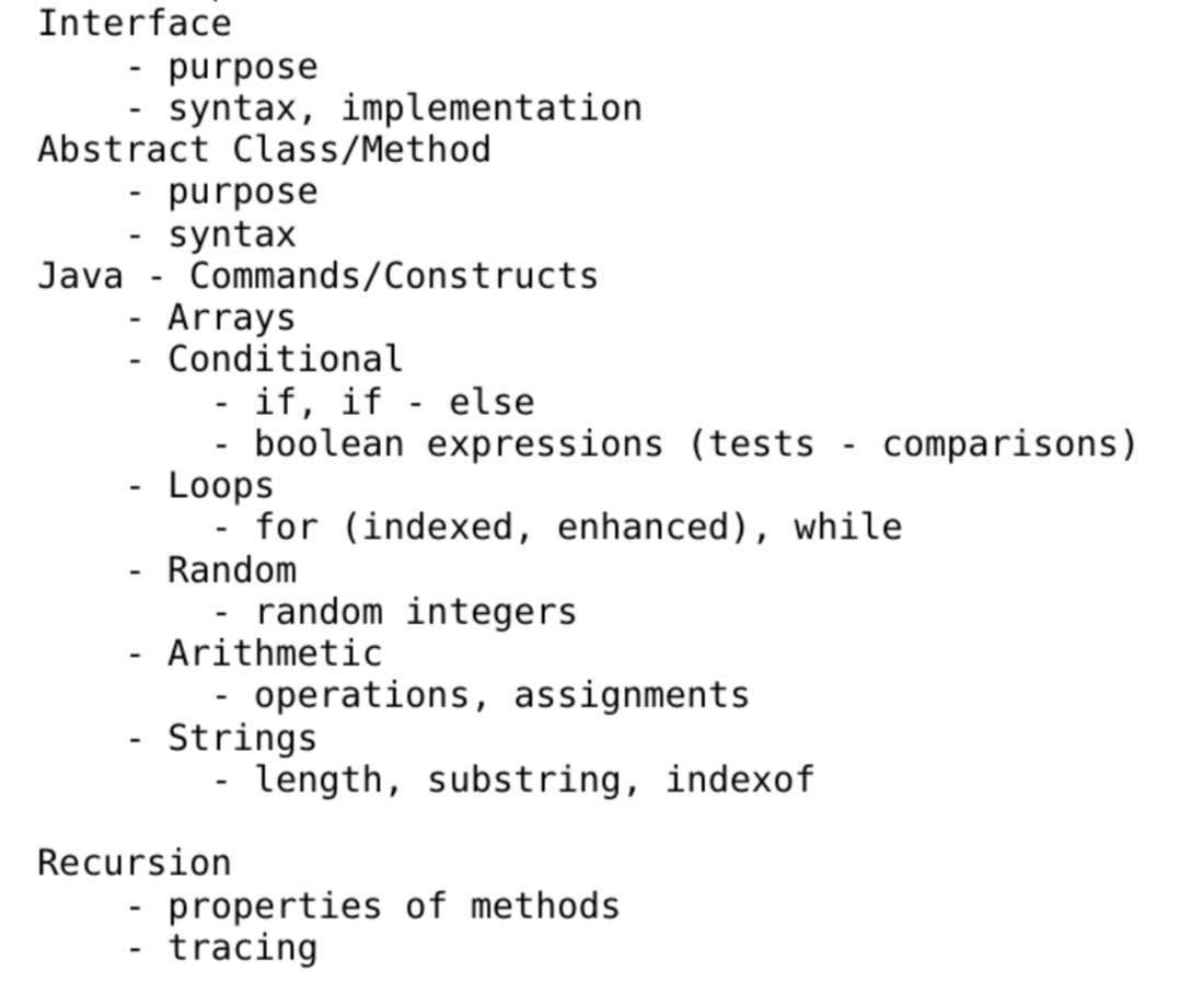 Solved give java examples of what to do, not to do, and | Chegg.com