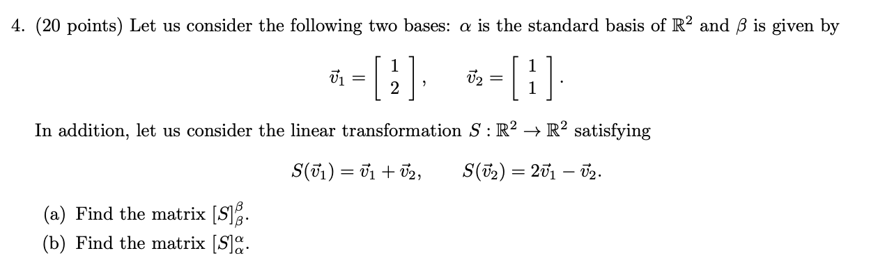 Solved (20 ﻿points) ﻿Let Us Consider The Following Two | Chegg.com