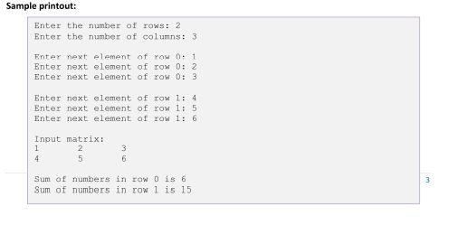 Solved Write a Python Program to create matrix that Chegg