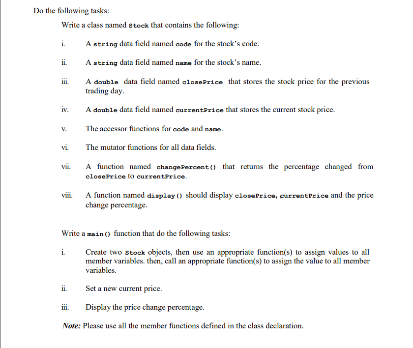 Solved In C++ An example of program output: Stock: Maybank | Chegg.com