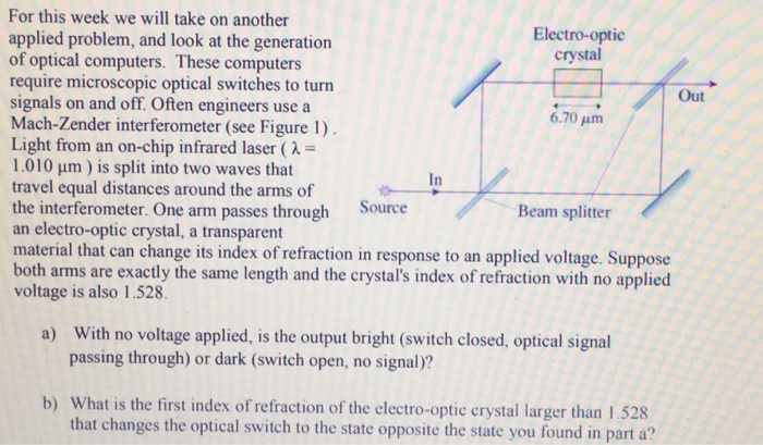 Solved For this week we will take on another applied | Chegg.com