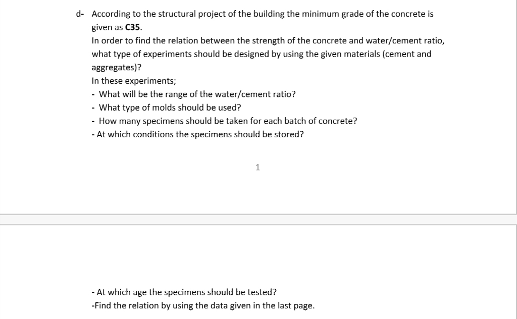 Solved According to the structural project of the building | Chegg.com