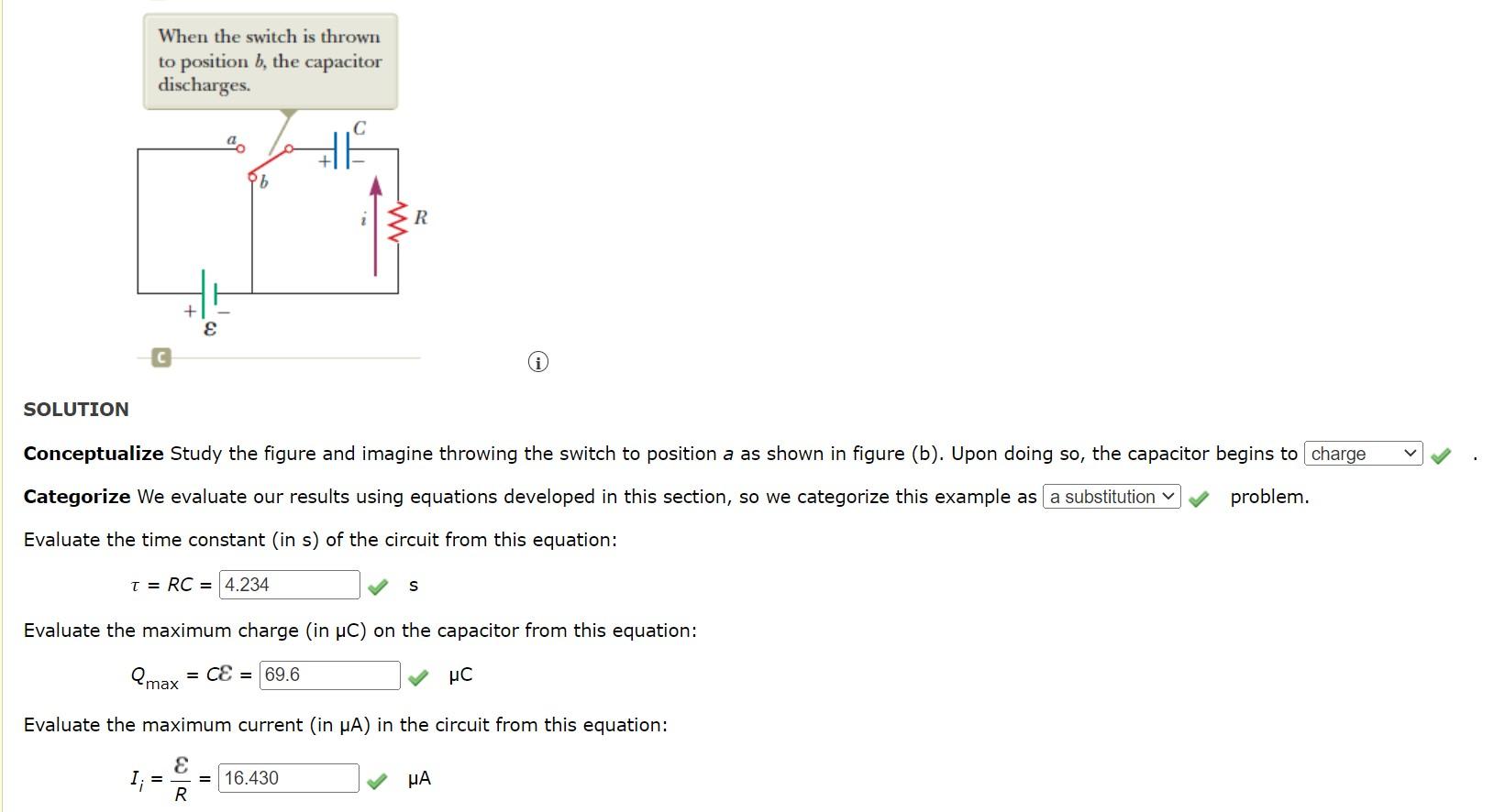 Solved Charging a Capacitor in an RC Circuit An uncharged