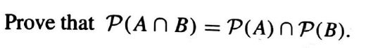 Solved Prove That P(AN B) = P(A)P(B). | Chegg.com