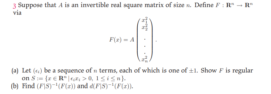 3 Suppose that A is an invertible real square matrix | Chegg.com