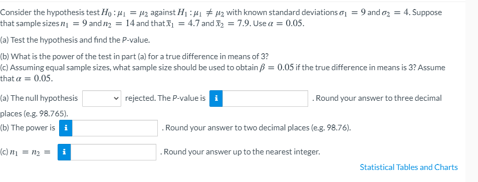 Solved Consider the hypothesis test Ho : H1 = 12 against | Chegg.com