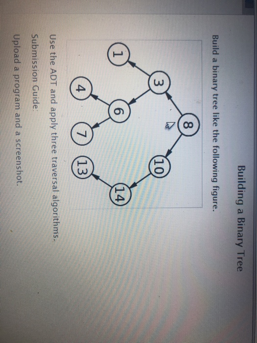 Solved Building a Binary Tree Build a binary tree like the | Chegg.com