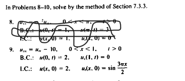 Solved In Problems 8-10, Solve By The Method Of Section | Chegg.com