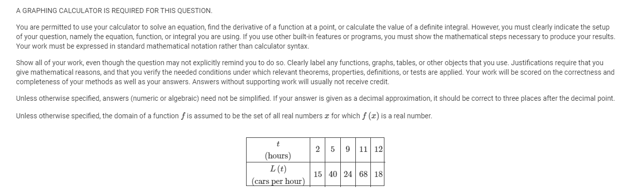 Solved A GRAPHING CALCULATOR IS REQUIRED FOR THIS QUESTION | Chegg.com