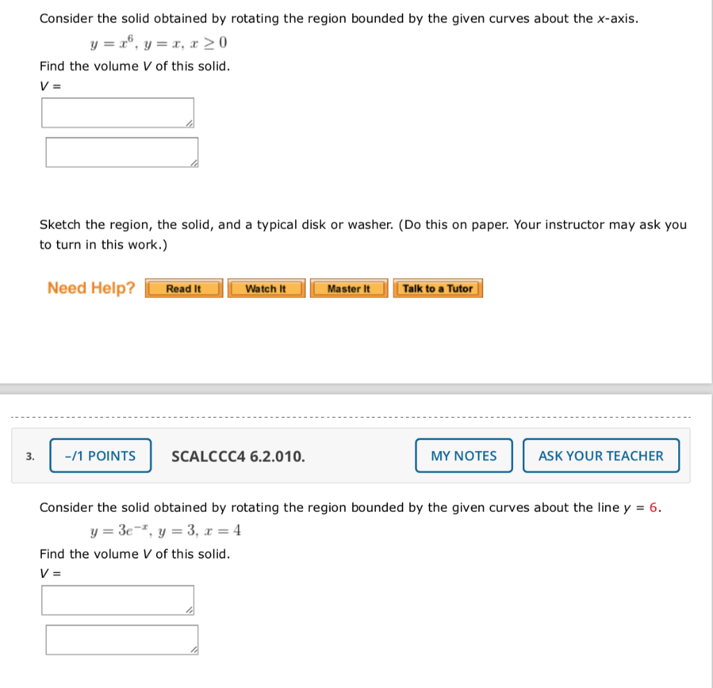 Solved Consider the solid obtained by rotating the region | Chegg.com