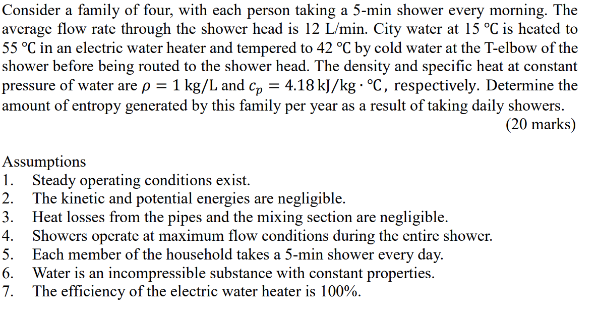 Solved Consider a family of four, with each person taking a