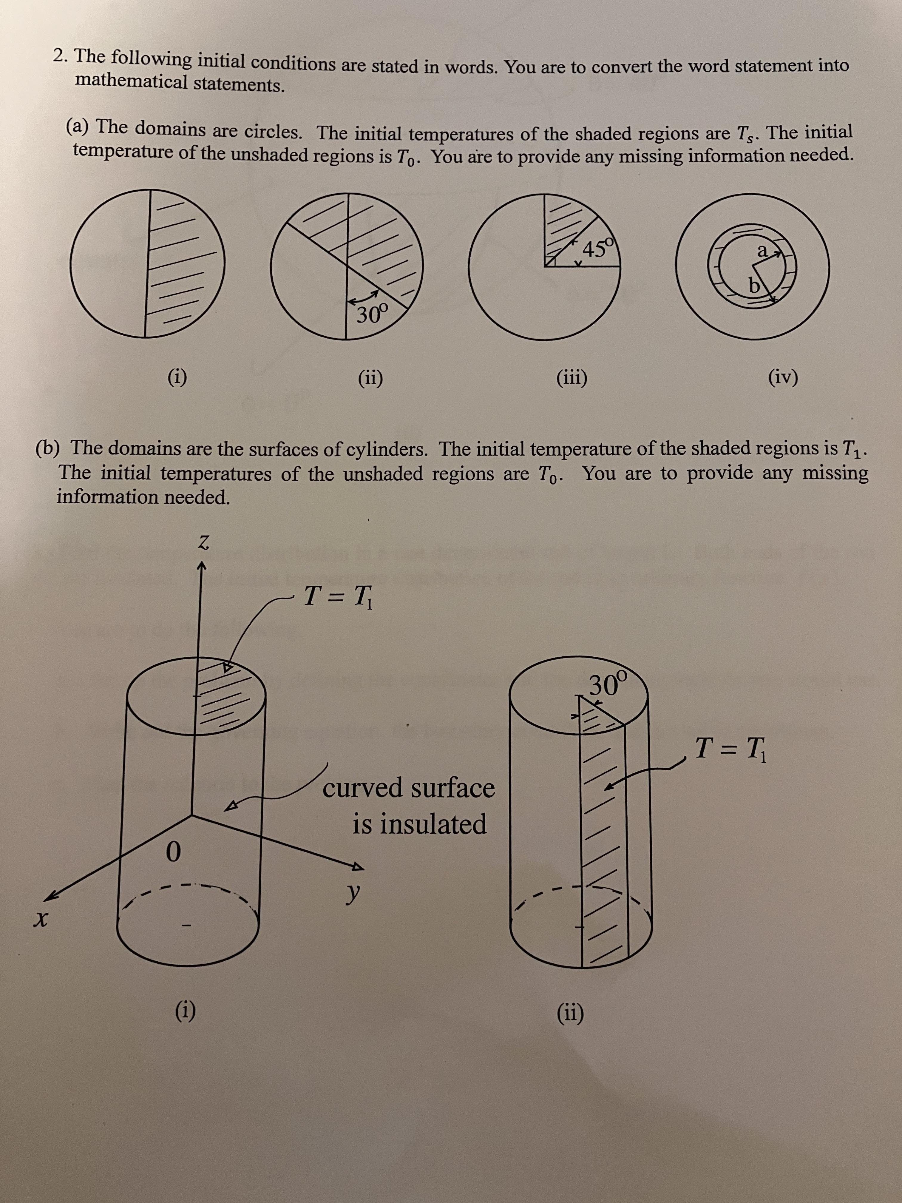 Solved (iii)Find the temperature distribution in a one | Chegg.com
