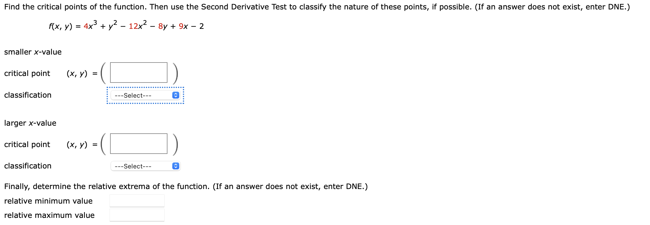 Find the critical points of the function. Then use | Chegg.com