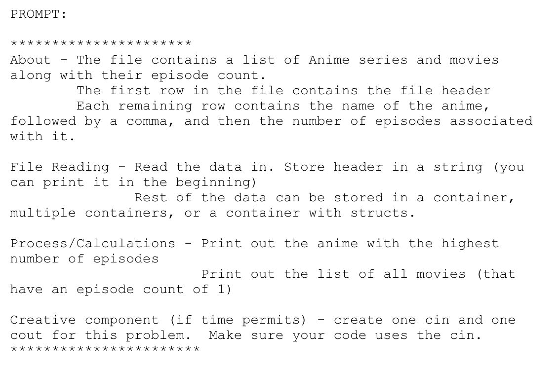 solved-about-the-file-contains-a-list-of-anime-series-and-chegg