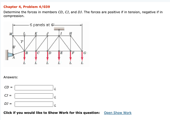 Solved Chapter 4, Problem 4/039 Determine the forces in | Chegg.com