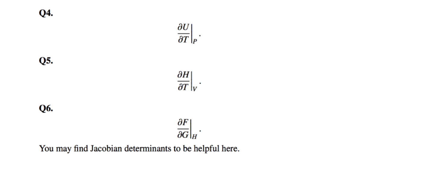 For Each Of The Following Partial Derivatives I Chegg Com