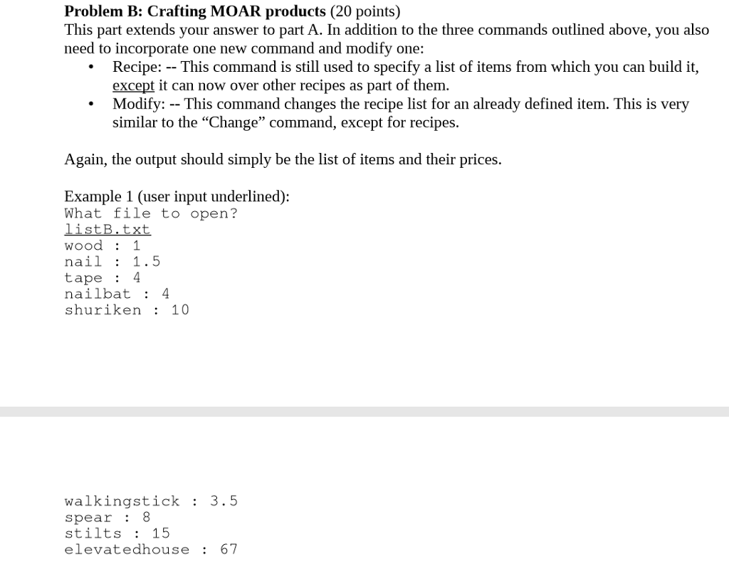 Part B Using c++, is there a way to answer this