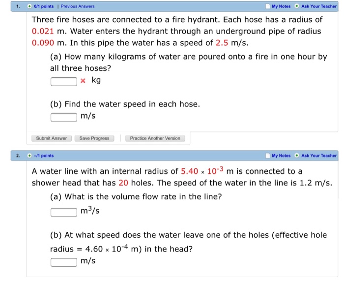 Solved 1. 0/1 points | Previous Answers My Notes Ask Your | Chegg.com