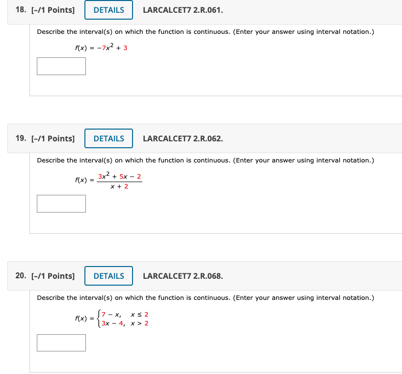 Solved Describe The Interval(s) On Which The Function Is | Chegg.com