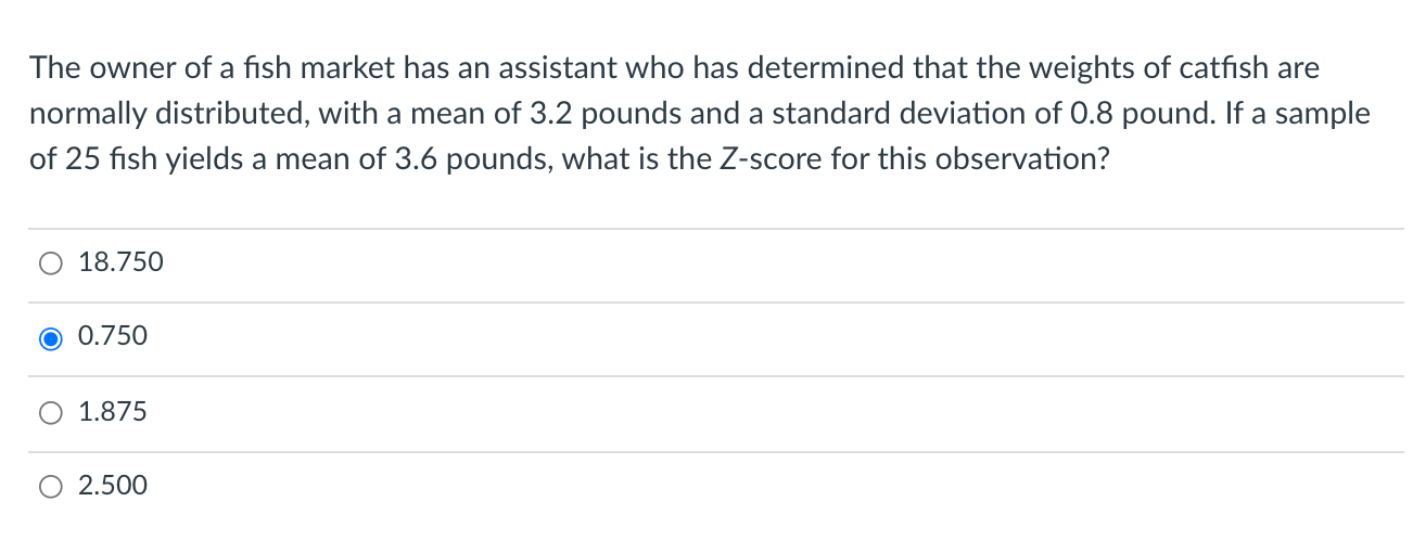 Solved The owner of a fish market has an assistant who has | Chegg.com