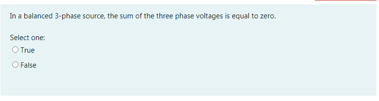 Solved In a balanced 3-phase source, the sum of the three | Chegg.com