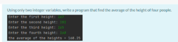 Solved Using only two integer variables, write a program | Chegg.com