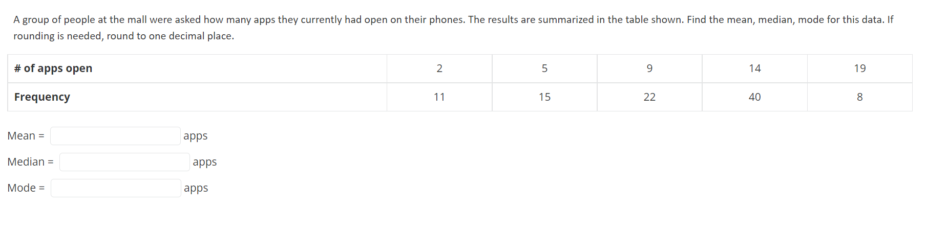 Solved Rounding Is Needed Round To One Decimal Place Chegg Com   PhpowVu67