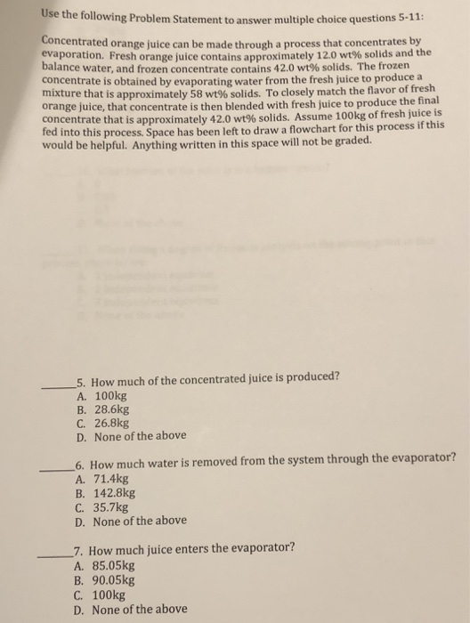 Solved Use the following Problem Statement to answer | Chegg.com