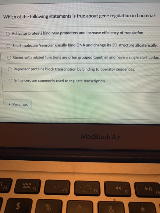 Solved Which of the following statements is true about gene | Chegg.com