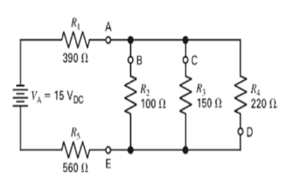 Solved Connect the circuit shown in the figure. Perform the | Chegg.com