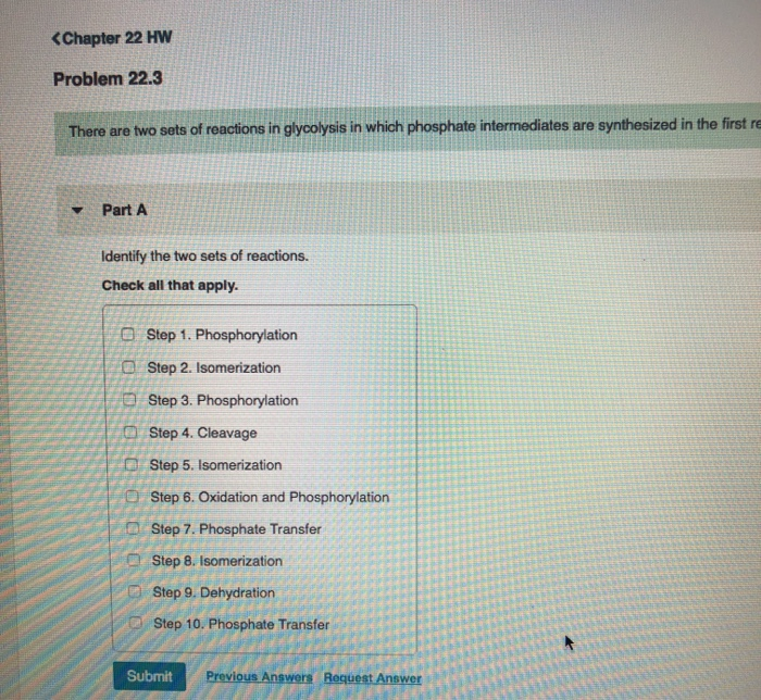 Solved There are two sets of reactions in glycolysis in | Chegg.com