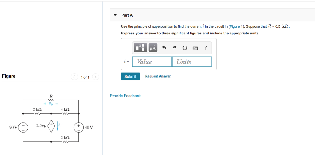 Solved Part A Use the principle of superposition to find the | Chegg.com